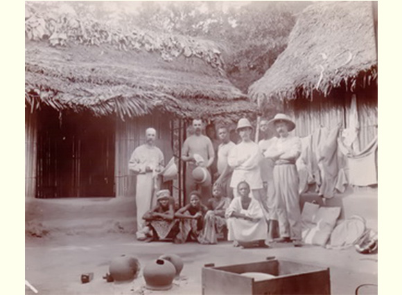 Outside the accommodation 